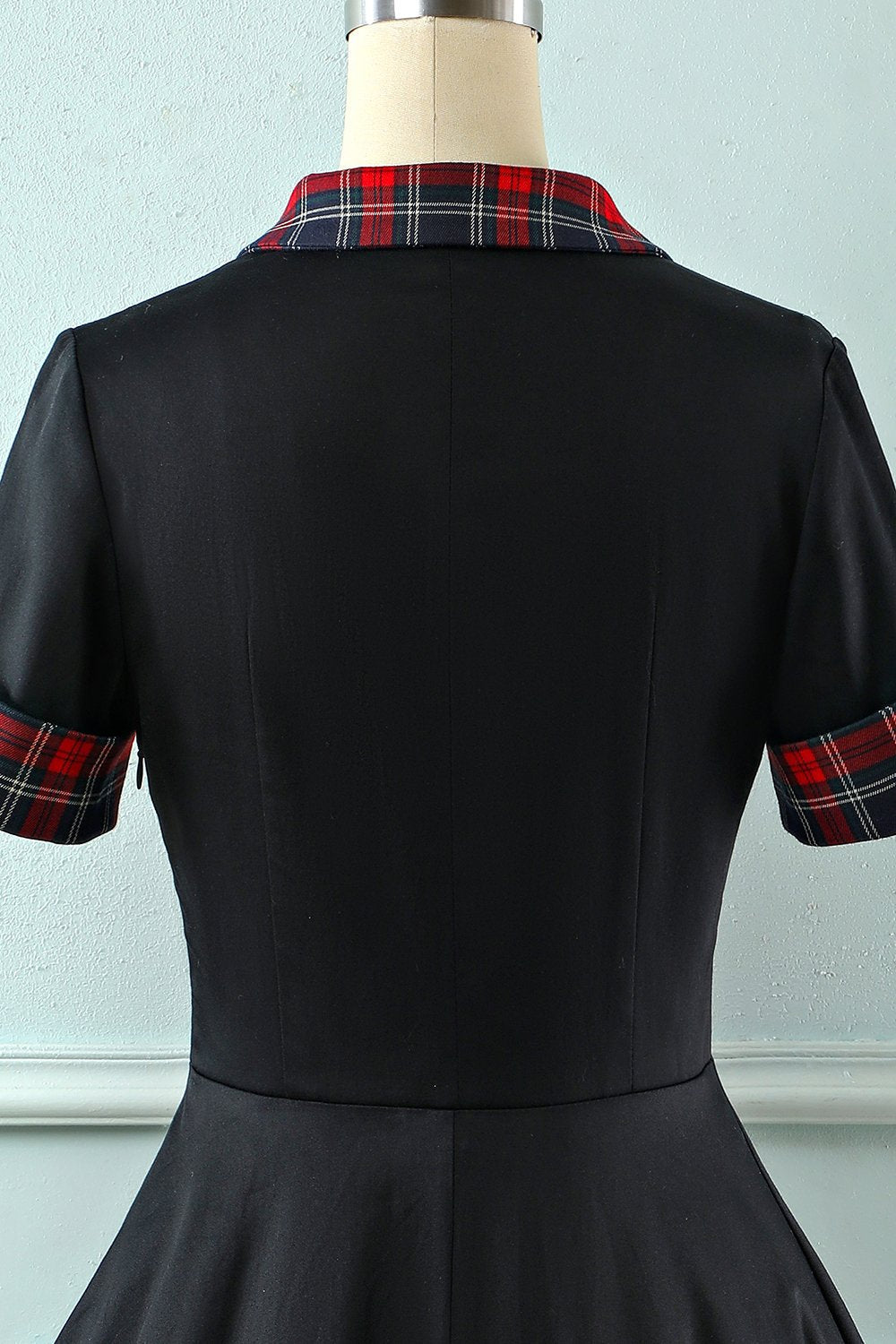 Vintage Huoneen Yökuntoon Laitettu Kaulusmekko