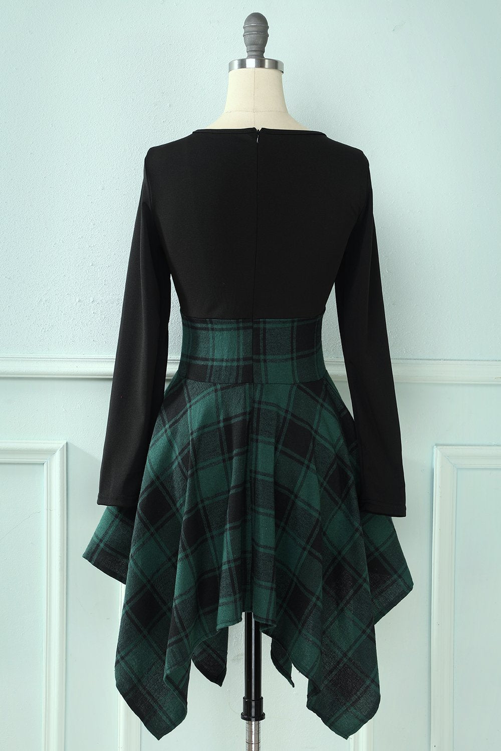 Vintage Patchwork Ruudullinen Mekko