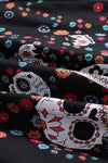 Vintage Skull Pattern Halloween -Mekko