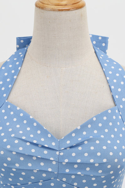 Retro Pilkullinen Selkämekko Naisille