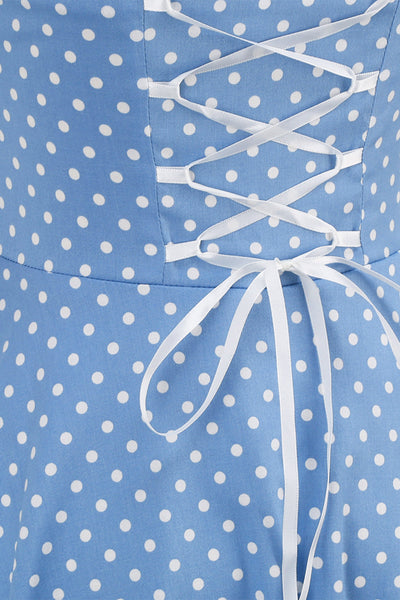 Retro Pilkullinen Selkämekko Naisille