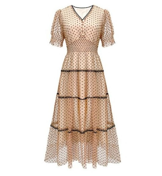 Vintage 40-Luvun Mekko Samppanjaa