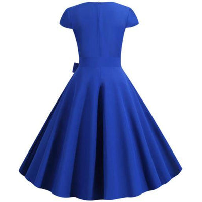 50-Luvun Vintage Sininen Mekko