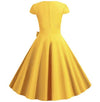 50-Luvun Vintage-Keltainen Mekko