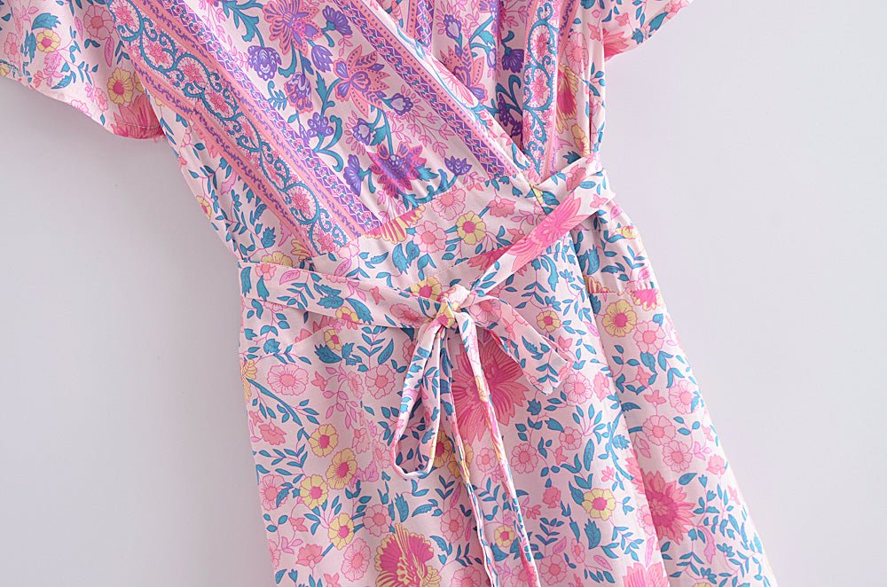 Kaunis 70-Luvun Vaaleanpunainen Mekko