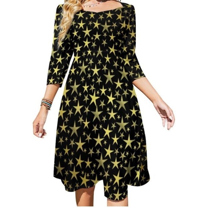 70-Luvun Vintage Tyylikäs Naisten Mekko