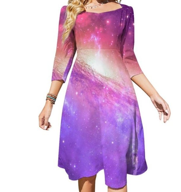 Naisten 70-Luvun Vintage Vaaleanpunainen Mekko