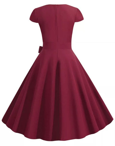 1950-Luvun Amerikkalainen Mekko Burgundy