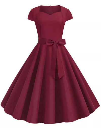 1950-Luvun Amerikkalainen Mekko Burgundy