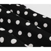 50-Luvun Amerikkalainen Vintage-Musta Mekko, Jossa On Valkoisia Pilkkuja