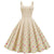 50-Luvun Pin Up -Mekko Beige