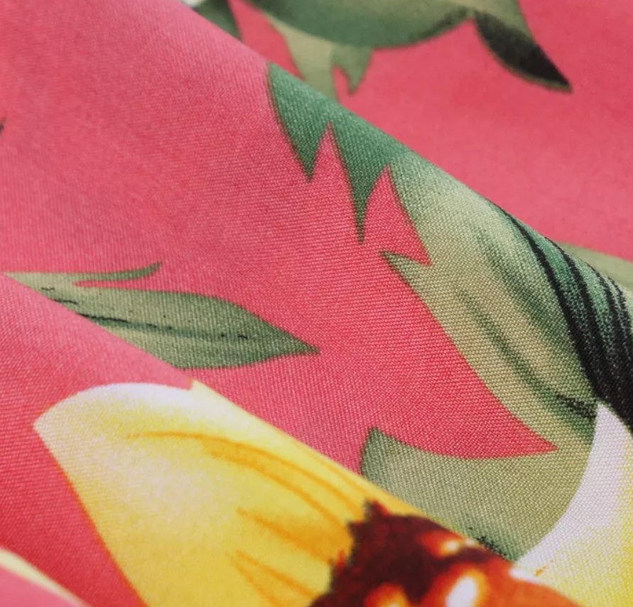 50-Luvun Pin Up -Mekko Kauniita Kukkia