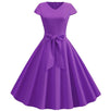 60-Luvun Vintage Violetti Mekko