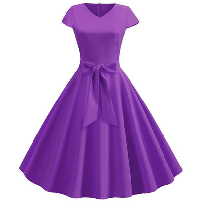 60-Luvun Vintage Violetti Mekko