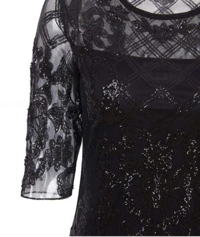 Vintage Musta 20-Luvun Mekko