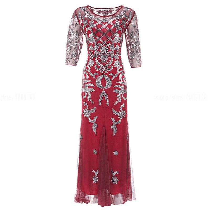 Vintage Punainen 20-Luvun Mekko