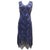 20-Luvun Vintage Sininen Mekko