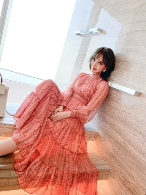 40-Luvun Vintage Vaaleanpunainen Mekko