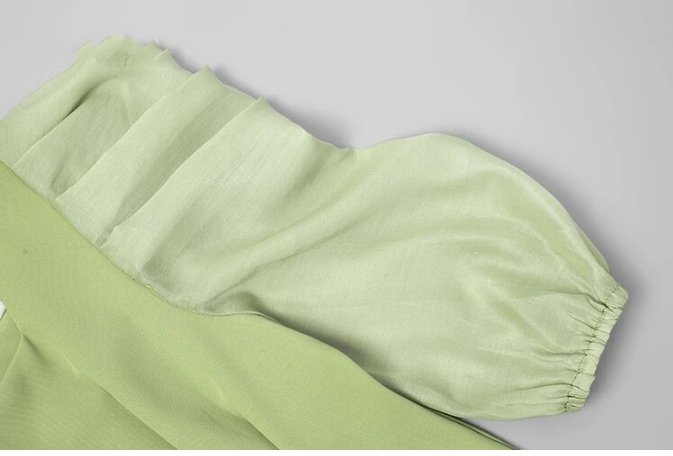 40-Luvun Vintage Vaaleanvihreä Mekko