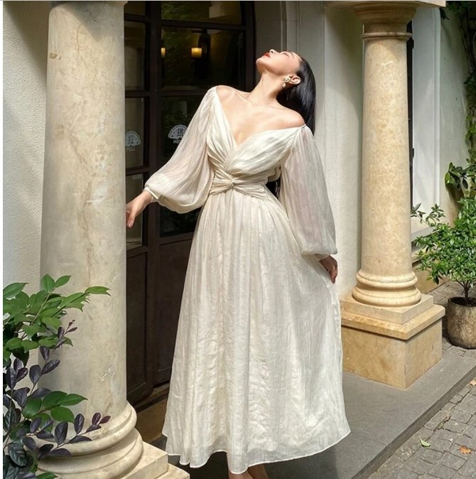 40-Luvun Vintage Röyhelömekko