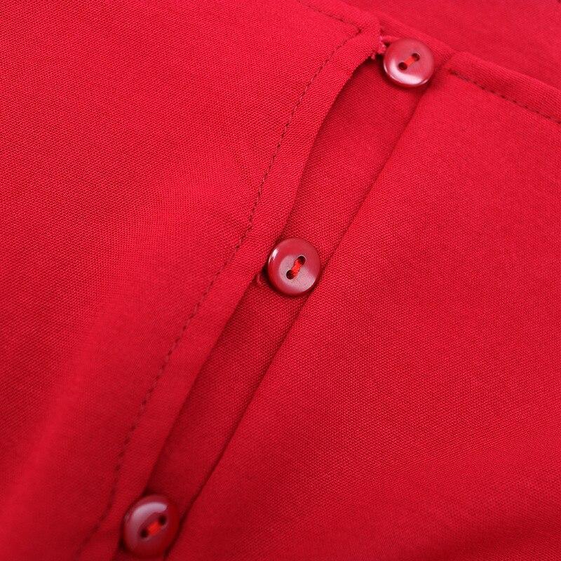 50-Luvun Mekko Punainen Syksy