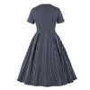 50-Luvun Vintage Laivastonsininen Mekko