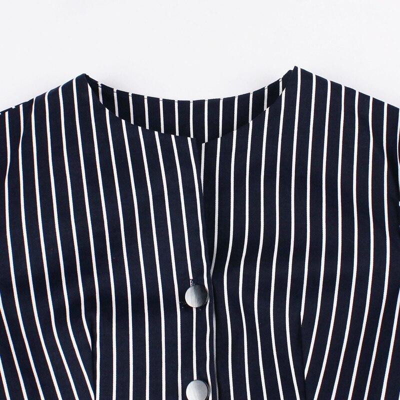 50-Luvun Vintage Laivastonsininen Mekko