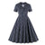 50-Luvun Vintage Laivastonsininen Mekko