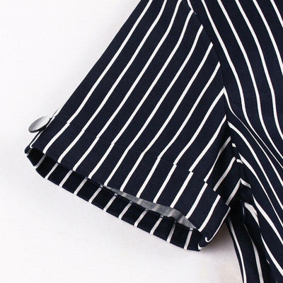 50-Luvun Vintage Laivastonsininen Mekko