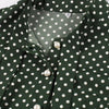 50-Luvun Vintage Vihreä Pilkkumekko
