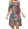 70-Luvun Hippie Flower Power -Mekko