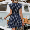 Vintage Laivastonsininen Mekko