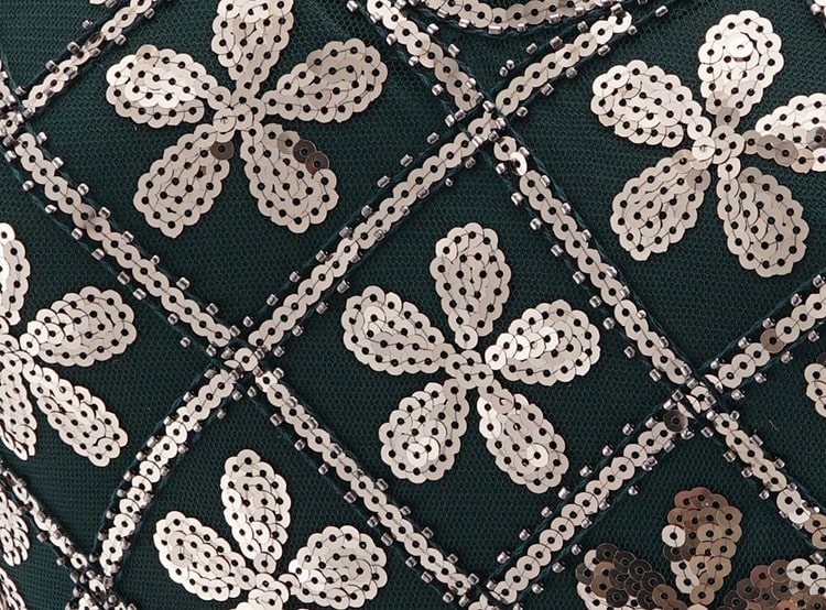 20-Luvun Charleston-Mekko - Vihreä Ja Kulta