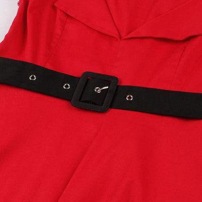 Vintage Rockabilly Punainen Iltapuku