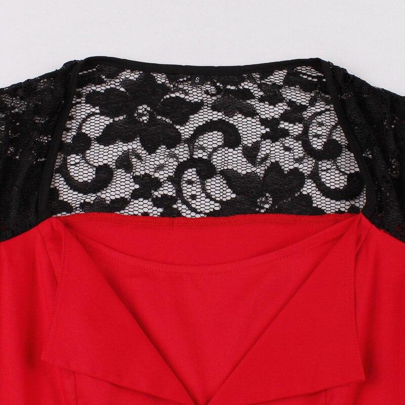 Vintage Rockabilly Punainen Iltapuku