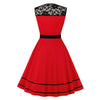 Vintage Rockabilly Punainen Iltapuku