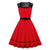 Vintage Rockabilly Punainen Iltapuku