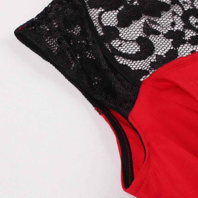 Vintage Rockabilly Punainen Iltapuku