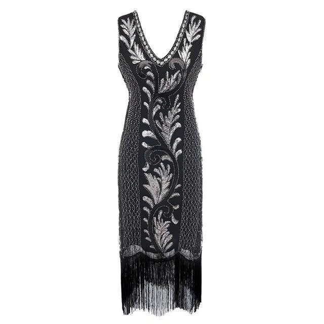 Musta Ja Hopea Gatsby Spirit -Mekko