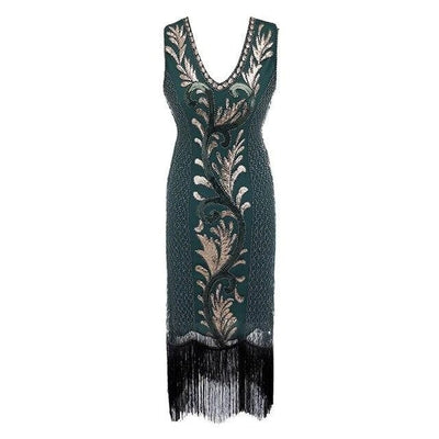 Vihreä Ja Kultainen Gatsby Spirit -Mekko