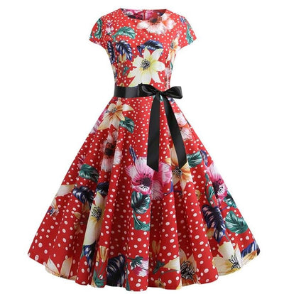 Taiteellinen Vintage Levenevä Mekko