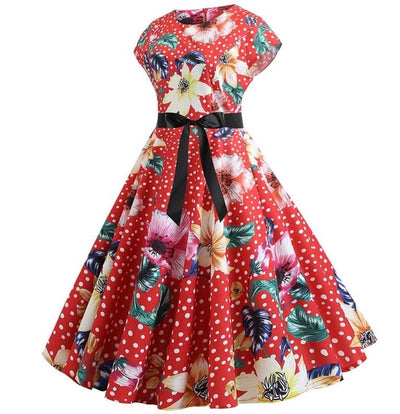 Taiteellinen Vintage Levenevä Mekko