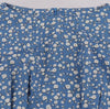 Vintage Sininen Levenevä Mekko Valkoisilla Kukilla