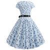 Vintage Music Blue Flared Mekko