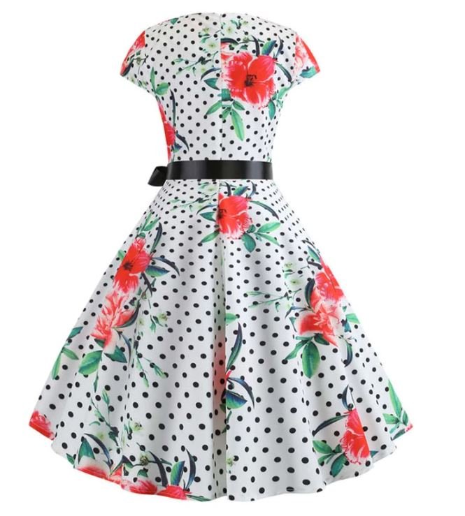 Vintage Poppies Levenevä Mekko