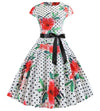 Vintage Poppies Levenevä Mekko