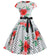Vintage Poppies Levenevä Mekko