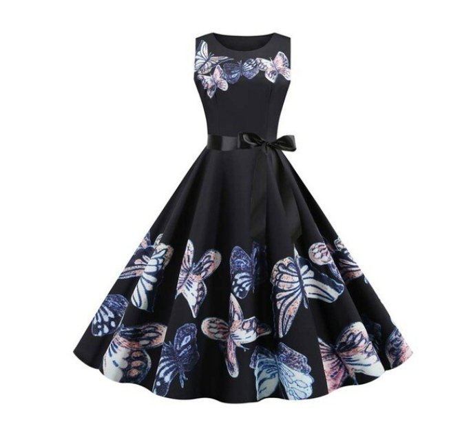 Vintage Violetti Levenevä Mekko