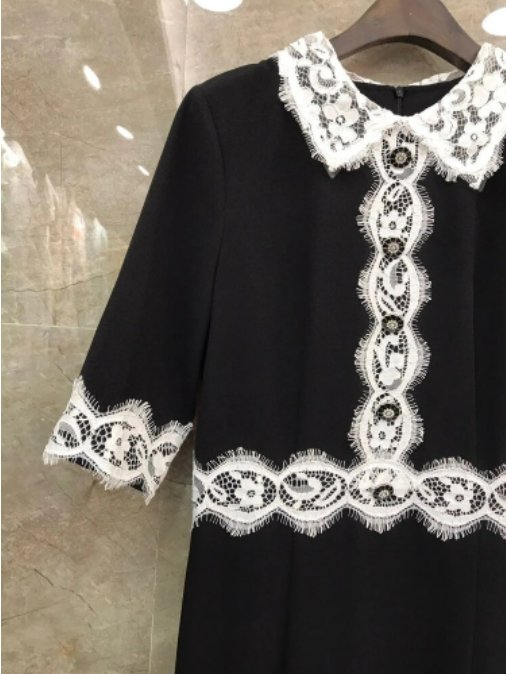 Vintage Musta Tuppimekko