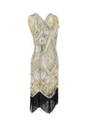 Beige Lyhyt Gatsby-Mekko